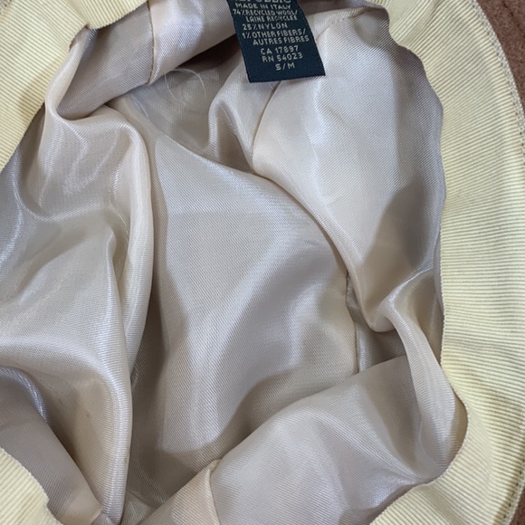 Banana Republic Wool Laine Bucket Hat Brown& tan Made in Italy Lined - Picture 8 of 11